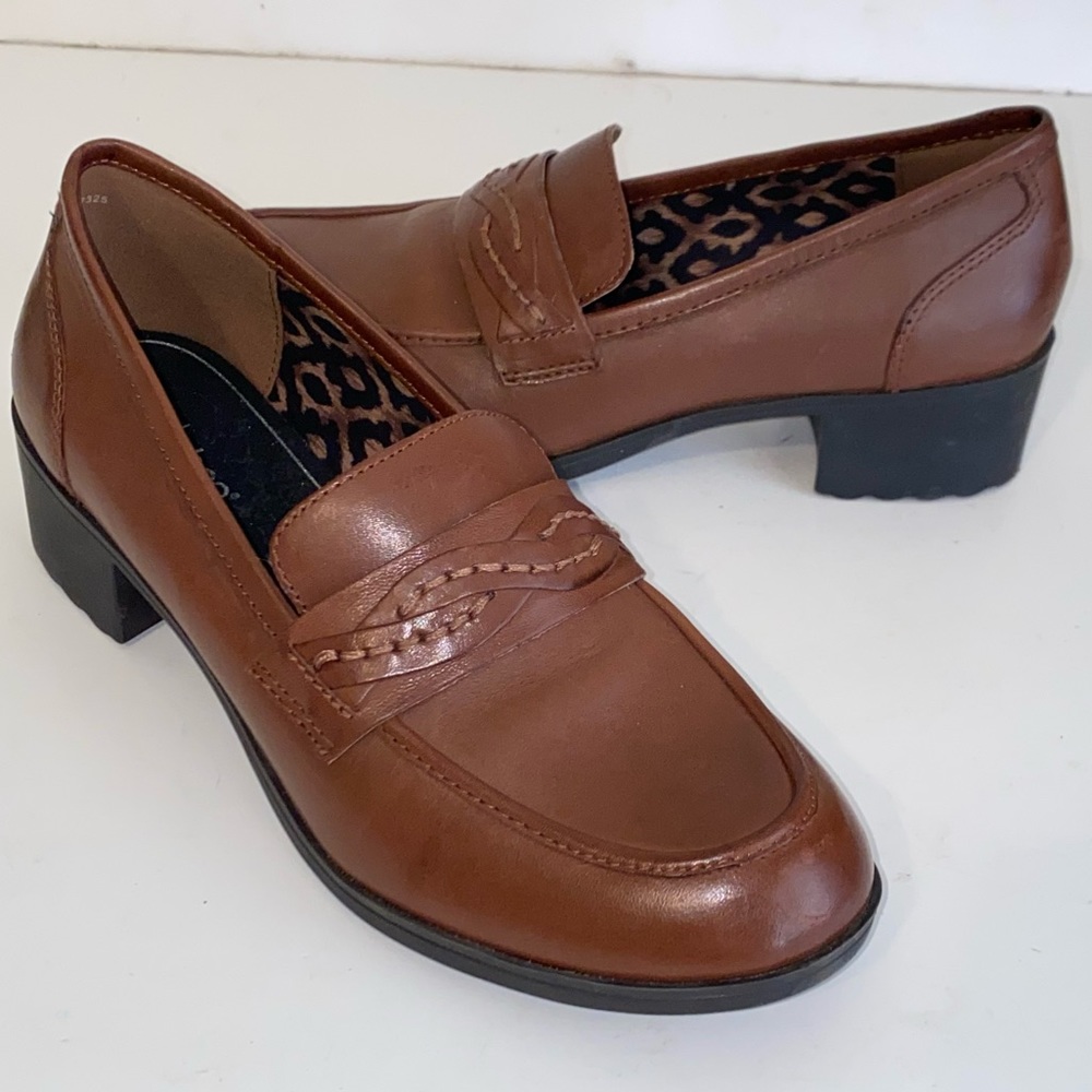 Abeo Pro System Comfort Orthotic Brown Leather Loafers Sz 9 Jade Model